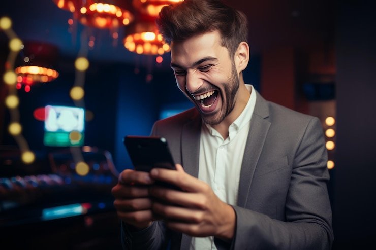 Palu besar digital bernuansa biru gelap